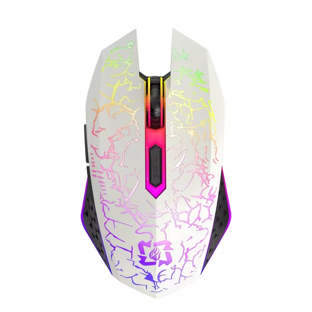 2.4G Rechargeable Bluetooth RGB Backlight Mechanical Wireless Gaming Mouse