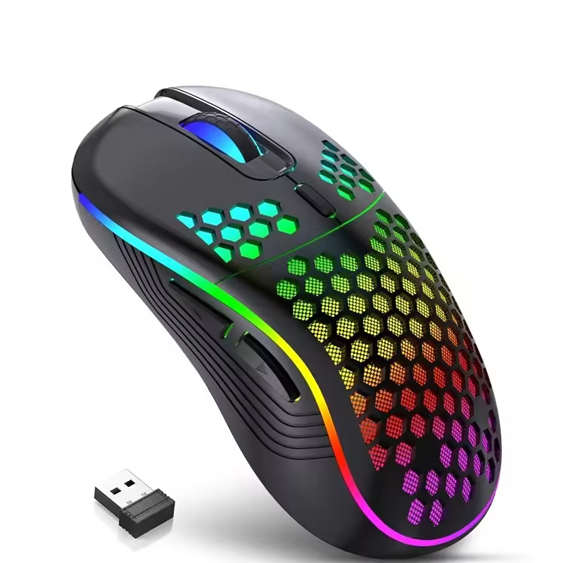 6D 7200DPI Optical Sensor RGB Backlight Ergonomic Mice Wireless Gaming Mouse
